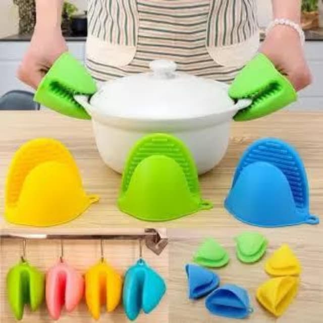 Kitchen Silicone Pot Holders Pack Of 2 Pcs