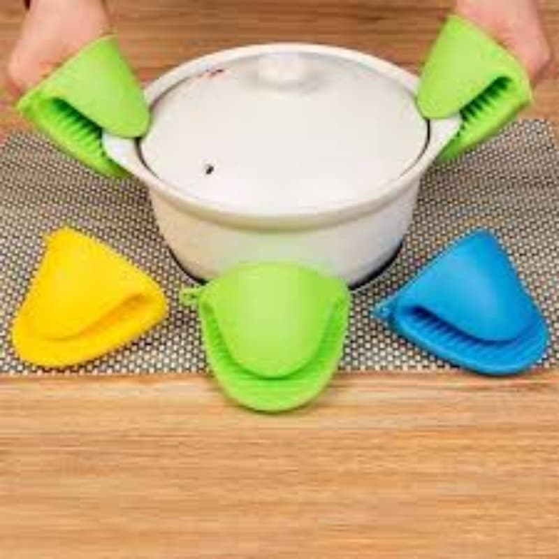 Kitchen Silicone Pot Holders Pack Of 2 Pcs