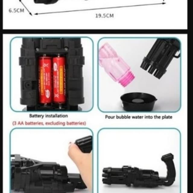 Water bubble gun