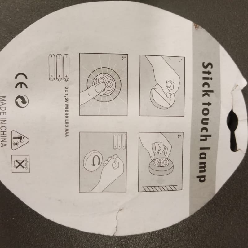 Stick touch lamp