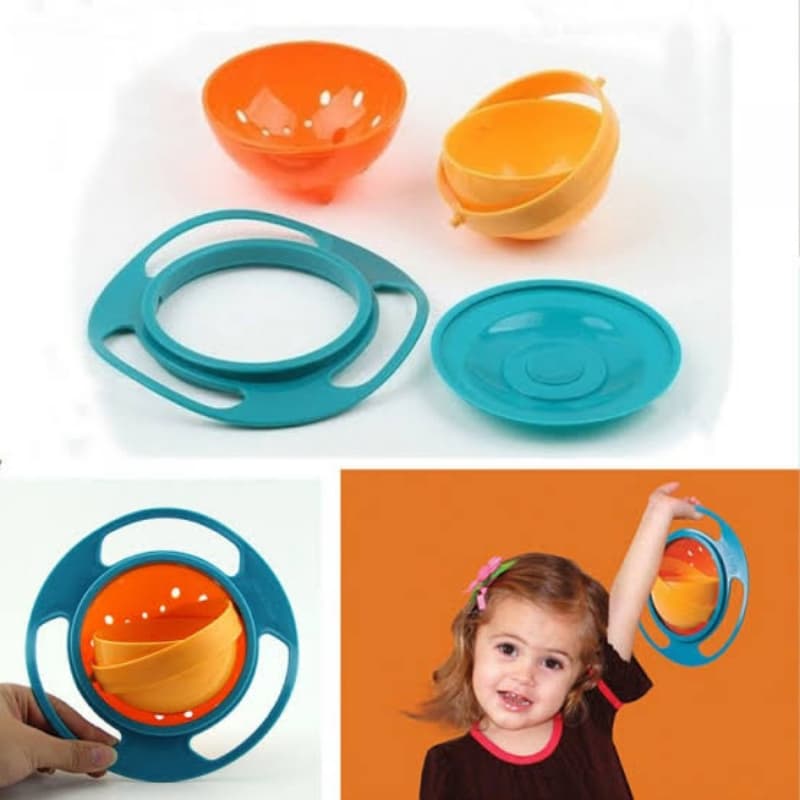 360 Degree Rotate Baby Feeding Gyro Bowl