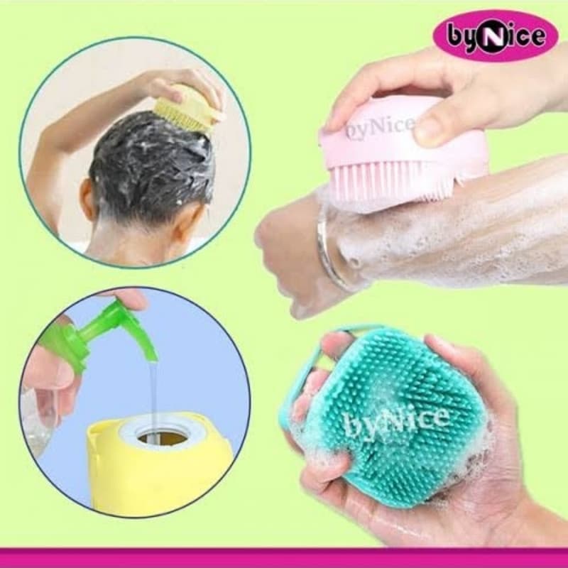 Soft Silicone Bath Brush Body Exfoliator Massage Baby