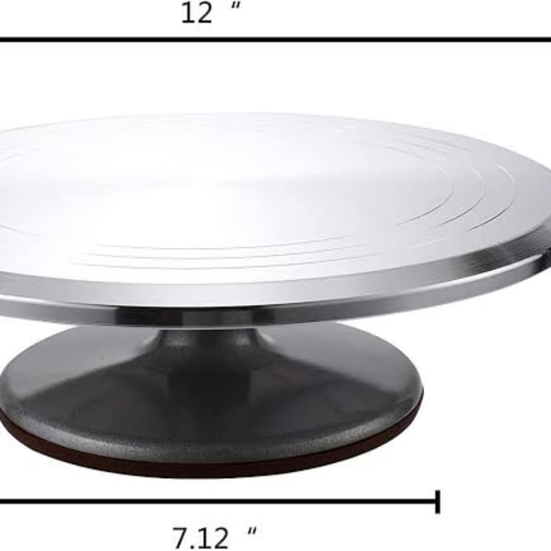 Revolving Stylish Turntable 360 Degree Rotating Cake Stand (Cake Making Too
