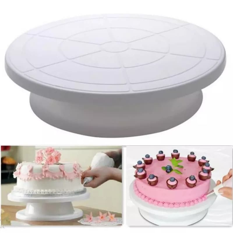 Revolving Stylish Turntable 360 Degree Rotating Cake Stand (Cake Making Too