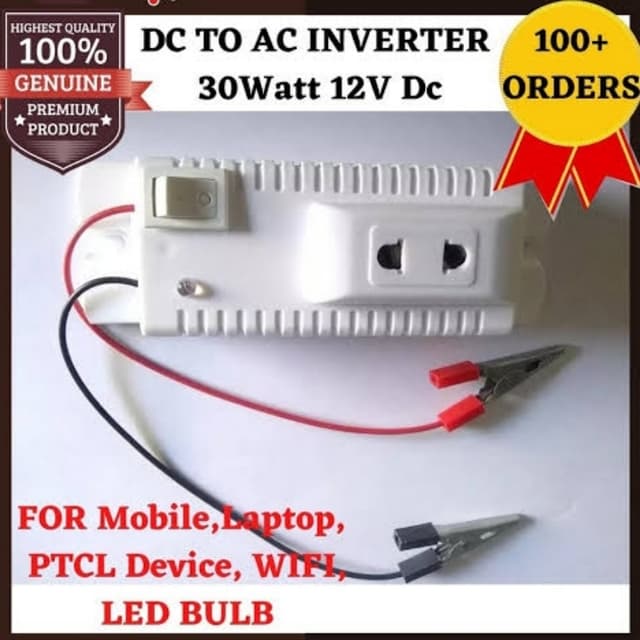 12 Volt DC To AC 220V Converter 30 Watt Mini Inver