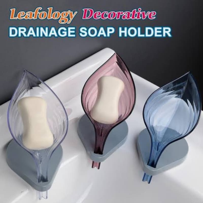 Leaf Shape Soap Box Self Draining Soap Holder Leafology Decorative Drainage