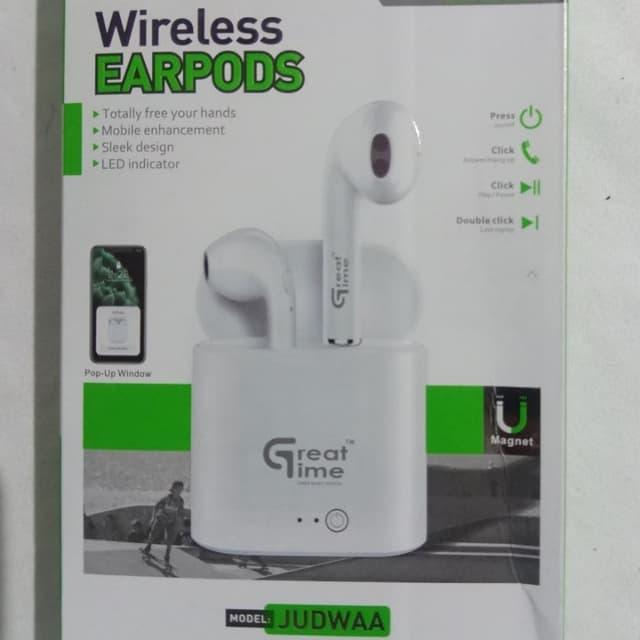 GreatTime Wirless Earpods Model (Judwaa)