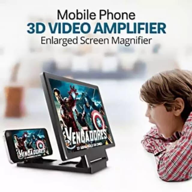 F1 Mobile Phone 3D Screen Magnifier Enlarged Video Screen Amplifier with Ey