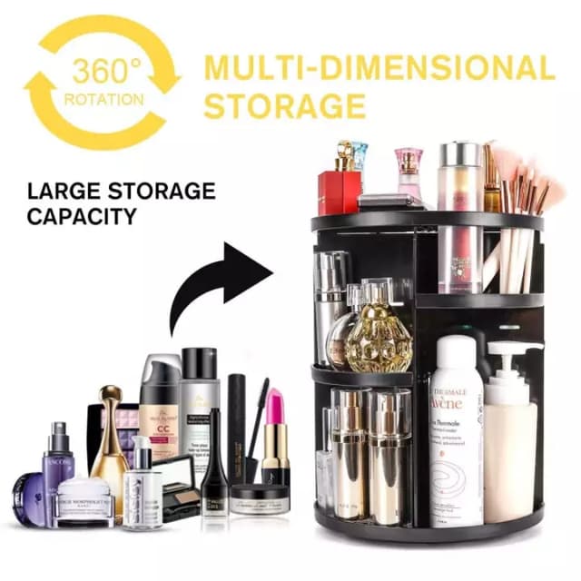 360 Degree Adjustable Rotating Cosmetic Storage Box