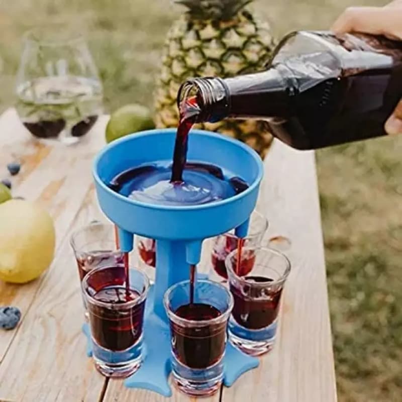 High Quality 6 Shot Glass Dispenser and Holder, Dispenser For Filling Liqui