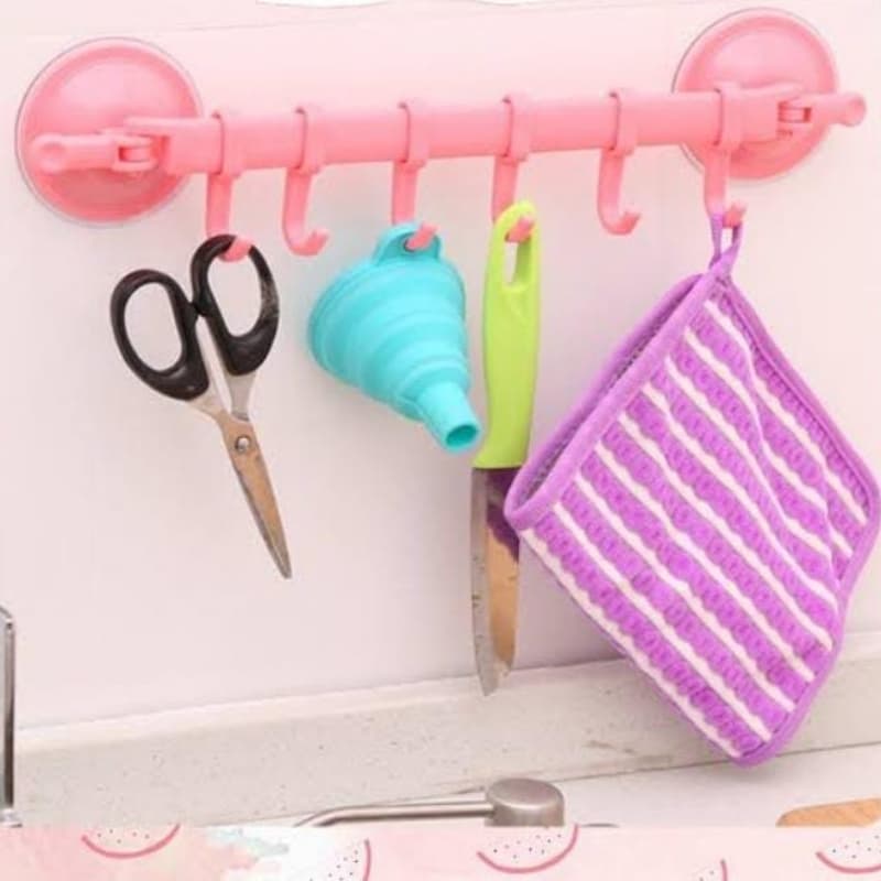 6pcs plastic hanger Hook mix random color available*