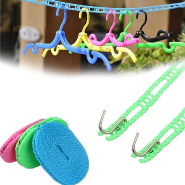 Nylon Rope With Hooks 5 Meters, For Home