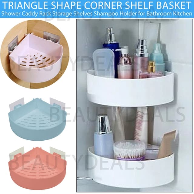 *Self-Adhesive Wall Shelf Basket (Heavy Qua