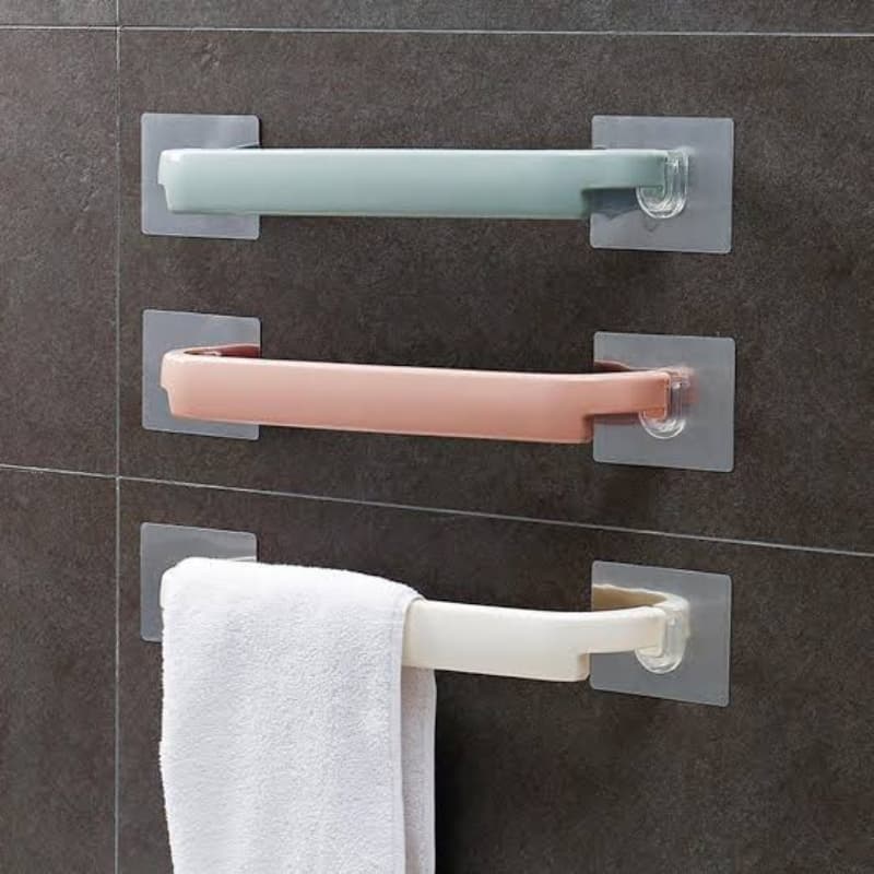 Japanese Style Self Adhesive Wall Mounted Towel Holder Towel Rack Towel Bar