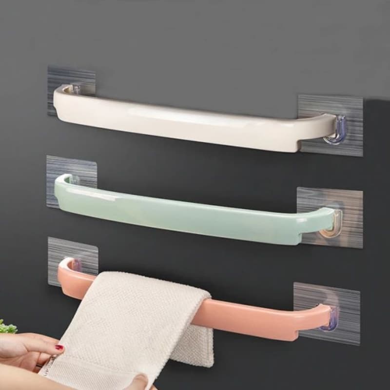 Japanese Style Self Adhesive Wall Mounted Towel Holder Towel Rack Towel Bar