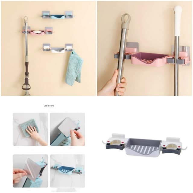 Soap Dish With Mop Holder