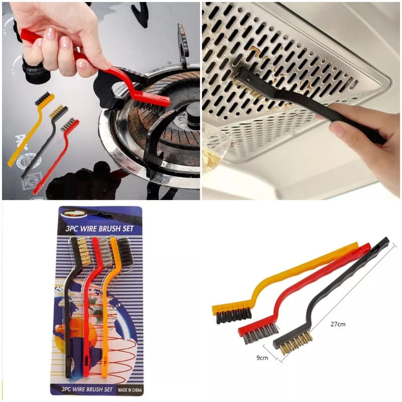 3pcs Waire Brush Set pure iron meterial imported Quality