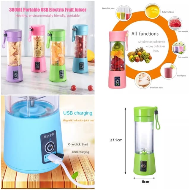 Original Mini Portable Juicer USB Rechargeable Blender Mixer