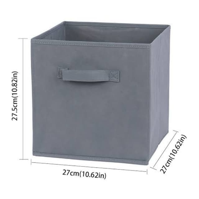 Foldable Square Fabric Storage Bin Collapsible Box Clothes Organizer Cube