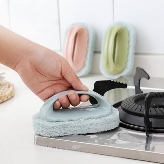 Multipurpose Sponge Brush With Handle